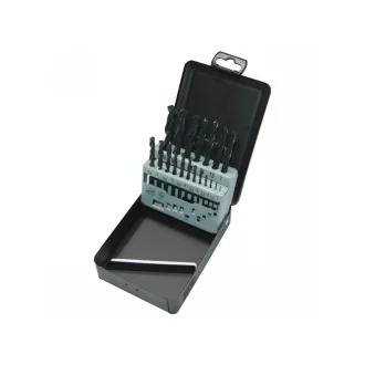   MILWAUKEE Set de burghie cu șurub 19 bucăți 1,0-10,0 mm HSS-R (în cutie metalică)