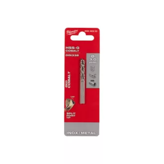   Burghiu MILWAUKEE 3,0 x 61/33 mm HSS-G Co DIN 338 Red Cobalt (2 buc)