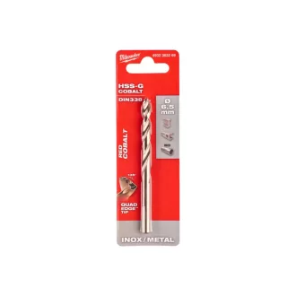   Burghiu MILWAUKEE 6,5 x 101/63 mm HSS-G Co DIN 338 Roșu Cobalt