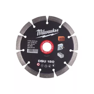   Disc de tăiat diamant MILWAUKEE 150 x 2,4 x 10 x 22,2 mm DSU segmentat