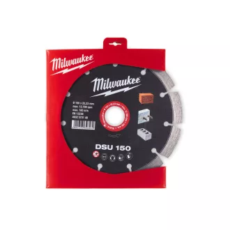   Disc de tăiat diamant MILWAUKEE 150 x 2,4 x 10 x 22,2 mm DSU segmentat