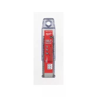   Burghiu MILWAUKEE 3,0 x 61/33 mm HSS-G Co DIN 338 Roșu Cobalt (10 buc)
