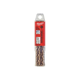   Burghiu MILWAUKEE 4,2 x 75/43 mm HSS-G Co DIN 338 Roșu Cobalt (10 buc)