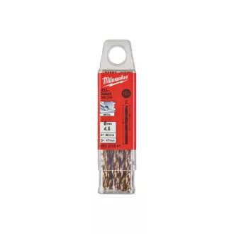   Burghiu MILWAUKEE 4,5 x 80/47 mm HSS-G Co DIN 338 Red Cobalt (10 buc)
