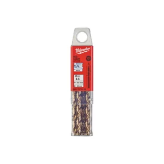   Burghiu cu șurub MILWAUKEE 6,5 x 101/63 mm HSS-G Co DIN 338 Roșu Cobalt (10 buc)