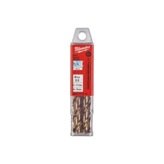   Burghiu MILWAUKEE 8,5 x 117/75 mm HSS-G Co DIN 338 Red Cobalt (5 buc)