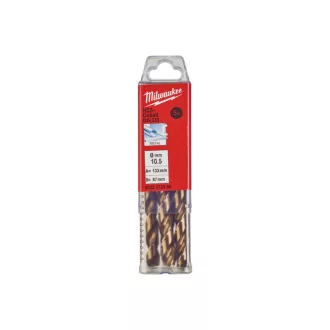   Burghiu cu șurub MILWAUKEE 10,5 x 133/87 mm HSS-G Co DIN 338 Red Cobalt (5 buc)