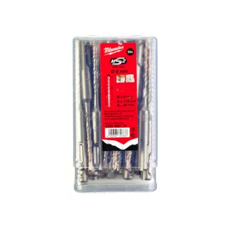   MILWAUKEE găuritor pentru rocă 5,0 x 110/50 mm cu două tăișuri SDS-Plus (50 buc)