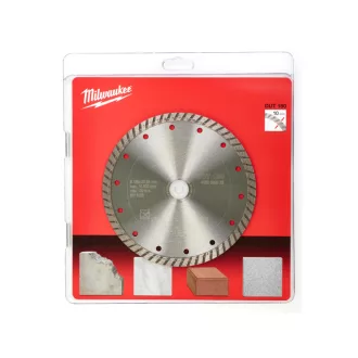   Disc de tăiere cu diamant MILWAUKEE 180 x 2,4 x 10 x 22,2 mm turbo DUT
