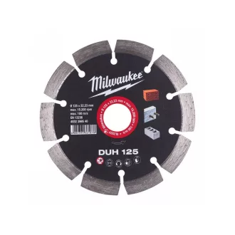   Disc de tăiat diamant MILWAUKEE 125 x 2,3 x 10 x 22,2 mm DUH segmentat