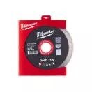 Disc de tăiat diamant MILWAUKEE 115 x 2,0 x 8 x 22,2 mm DHTI continuu