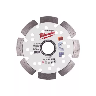   Disc de tăiat diamant MILWAUKEE 115 x 2,6 x 10 x 22,2 mm HUDD segmentat