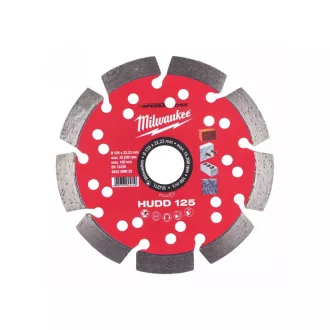  Disc de tăiat diamant MILWAUKEE 125 x 2,6 x 10 x 22,2 mm HUDD segmentat
