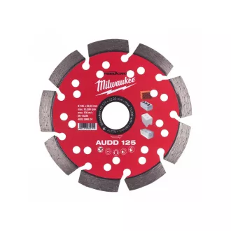   Disc de tăiat diamant MILWAUKEE 125 x 2,6 x 10 x 22,2 mm AUD segmentat
