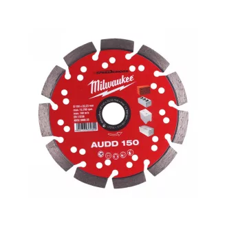  Disc de tăiat diamant MILWAUKEE 150 x 2,6 x 10 x 22,2 mm AUDD segmentat