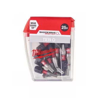 MILWAUKEE vârf vârf torx TX15 x 25 mm (25 buc)