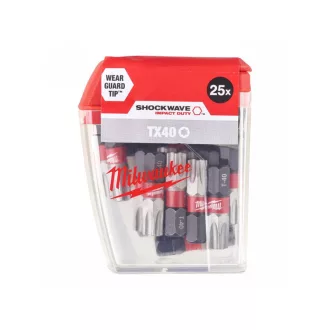 MILWAUKEE vârf vârf torx TX40 x 25 mm (25 buc)