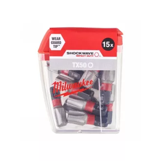 MILWAUKEE vârf vârf torx TX50 x 25 mm (15 buc)