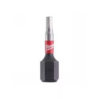   MILWAUKEE vârf de vârf hexagonal 2,5 x 25 mm Shockwave Impact Duty (2 buc)
