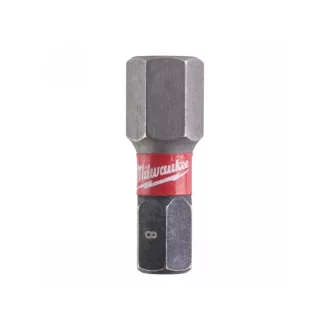   MILWAUKEE vârf vârf hexagonal 8 x 25 mm Shockwave Impact Duty (2 buc)