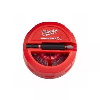 Set de biți MILWAUKEE 15 piese Shockwave