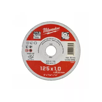  MILWAUKEE Disc de tăiere pentru metal 125 x 1,0 x 22,2 mm drept SC41 (200 buc)