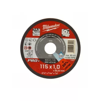  MILWAUKEE Disc de tăiere pentru metal 115 x 1,0 x 22,2 mm inox drept SC41 PRO+