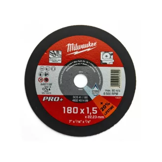   MILWAUKEE Disc de tăiere pentru metal 180 x 1,5 x 22,2 mm inox drept SC41 PRO+