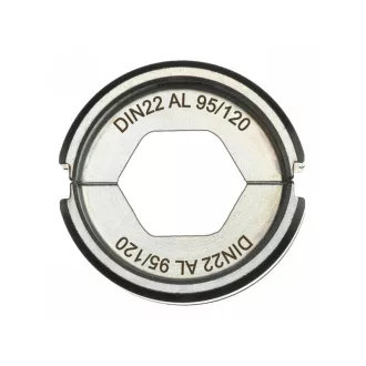   Inserție de sertizare MILWAUKEE DIN22 AL 95/120 formă hexagonală pentru mașină M18 HCCT