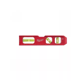   Nivelă cu bulă de aer MILWAUKEE 170 mm, reglată magnetică, 45°, torpilă cu raportoare