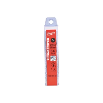   MILWAUKEE găuritor cu șurub 6,6 x 101/63 mm HSS-G DIN 338 Thunderweb (5 buc)