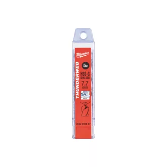   MILWAUKEE găuritor cu șurub 7,7 x 117/75 mm HSS-G DIN 338 Thunderweb (5 buc)