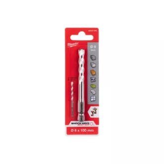 Burghiu universal MILWAUKEE 6.0 x 50/100mm 1/4" Hex