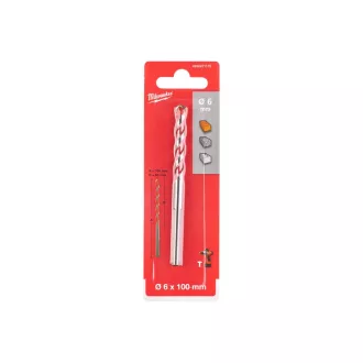   Burghiu pentru beton MILWAUKEE 6,0 x 50/100 mm cu prindere pe 3 fețe