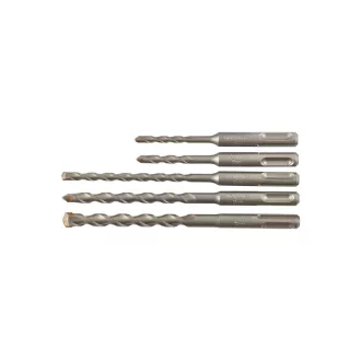   MILWAUKEE Set de foraj pentru rocă 5 r. SDS-Plus cu două tăișuri (5 / 6 x 110 mm; / 6 / 8 / 10 x 160 mm) Standard