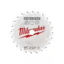 Pânză de ferăstrău MILWAUKEE pentru lemn 160 x 20 x 2,2 mm /24T ATB