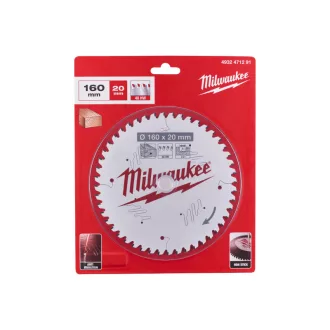   Pânză de ferăstrău MILWAUKEE pentru lemn 160 x 20 x 2,2 mm /48T ATB