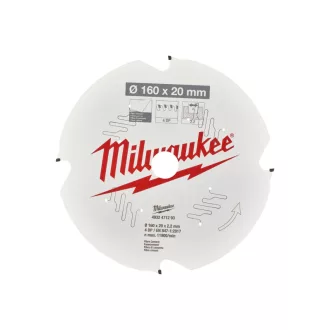   Pânză de ferăstrău MILWAUKEE pentru fibrociment 160 x 20 x 2,2 mm /4T D