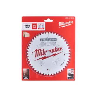   Pânză de ferăstrău MILWAUKEE pentru lemn 165 x 20 x 2,2 mm /24T ATB