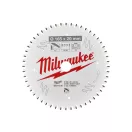 Pânză de ferăstrău MILWAUKEE pentru aluminiu 165 x 20 x 2,2 mm / 52T TF NEG