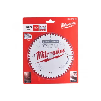   Pânză de ferăstrău MILWAUKEE pentru aluminiu 165 x 20 x 2,2 mm / 52T TF NEG