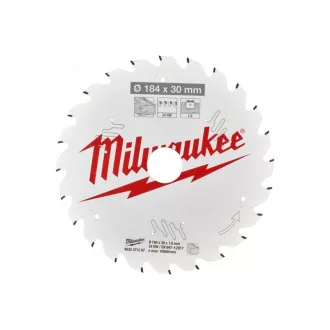   Pânză de ferăstrău MILWAUKEE pentru lemn 184 x 30 x 2,2 mm / 24T ATB