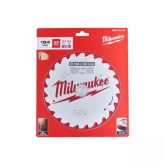   Pânză de ferăstrău MILWAUKEE pentru lemn 184 x 30 x 2,2 mm / 24T ATB
