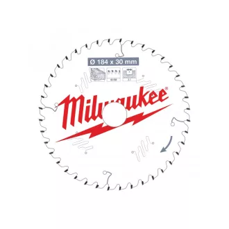   Pânză de ferăstrău MILWAUKEE pentru lemn 184 x 30 x 2,2 mm / 40T ATB