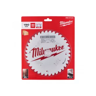   Pânză de ferăstrău MILWAUKEE pentru lemn 190 x 30 x 1,6 mm / 36T ATB