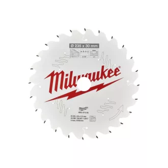   Pânză de ferăstrău MILWAUKEE pentru lemn 235 x 30 x 2,4 mm /24T ATB