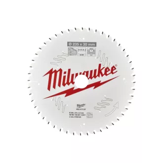   Pânză de ferăstrău MILWAUKEE pentru lemn 235 x 30 x 2,4 mm /48T ATB