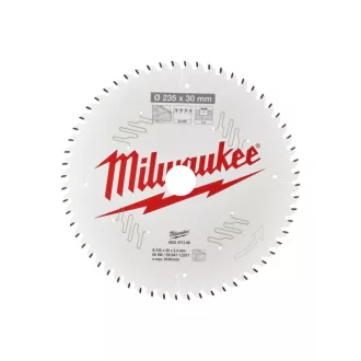   Pânză de ferăstrău MILWAUKEE pentru lemn 235 x 30 x 2,4 mm /60T ATB