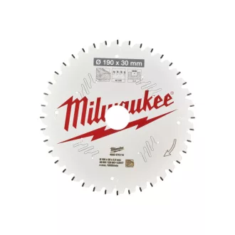   Pânză de ferăstrău MILWAUKEE pentru lemn 190 x 30 x 2,4 mm /40T ATB NEG