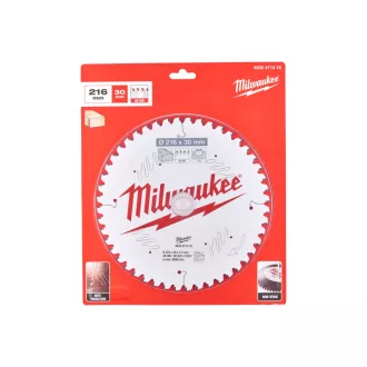   Pânză de ferăstrău MILWAUKEE pentru lemn 216 x 30 x 2,4 mm /48T ATB NEG